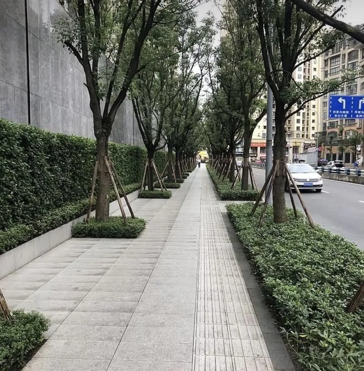 پیاده‌روی با طراحی انسان‌محور و فضای سبز