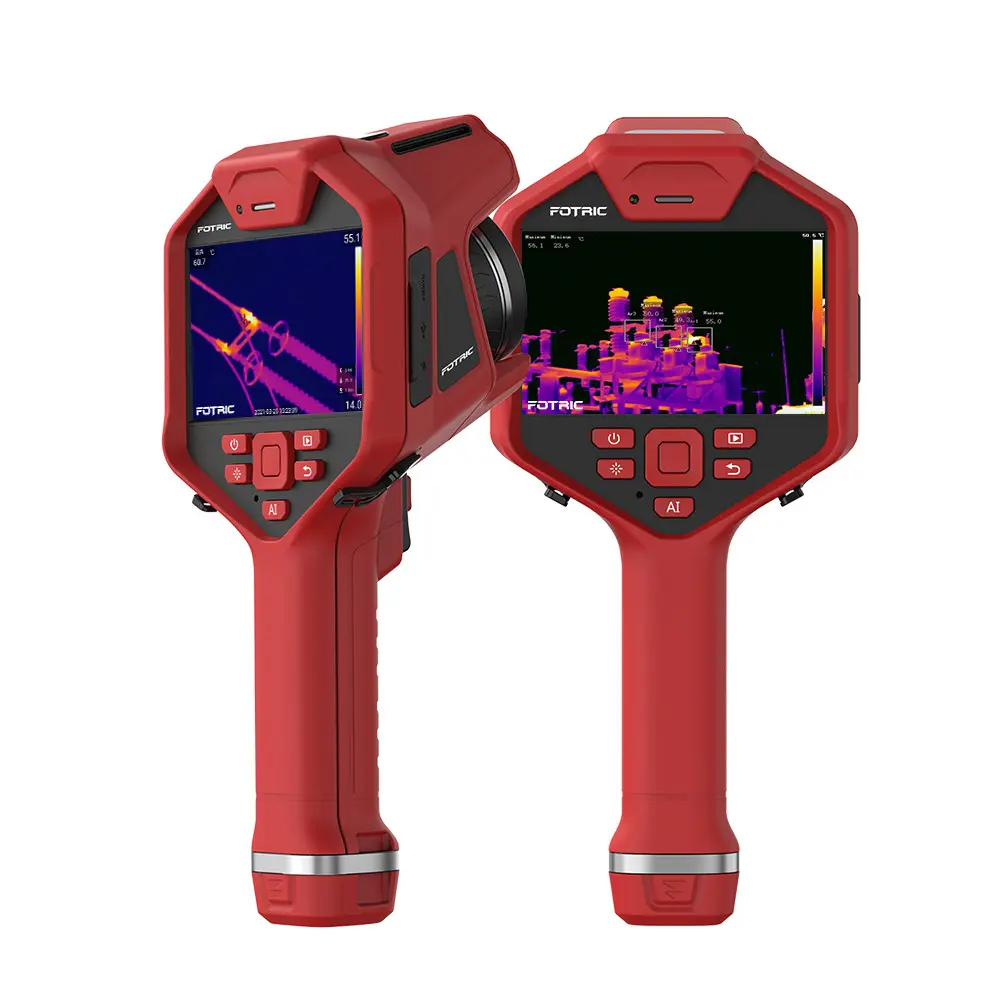 نمایش گرافیکی نقاط گرم در یک سیستم الکتریکی توسط دوربین حرارتی