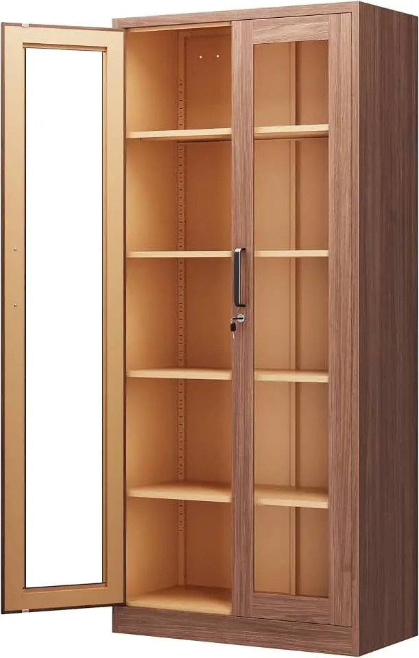 کابینت مدرن بدون دستگیره با طراحی کشویی و درهای فشاردهی