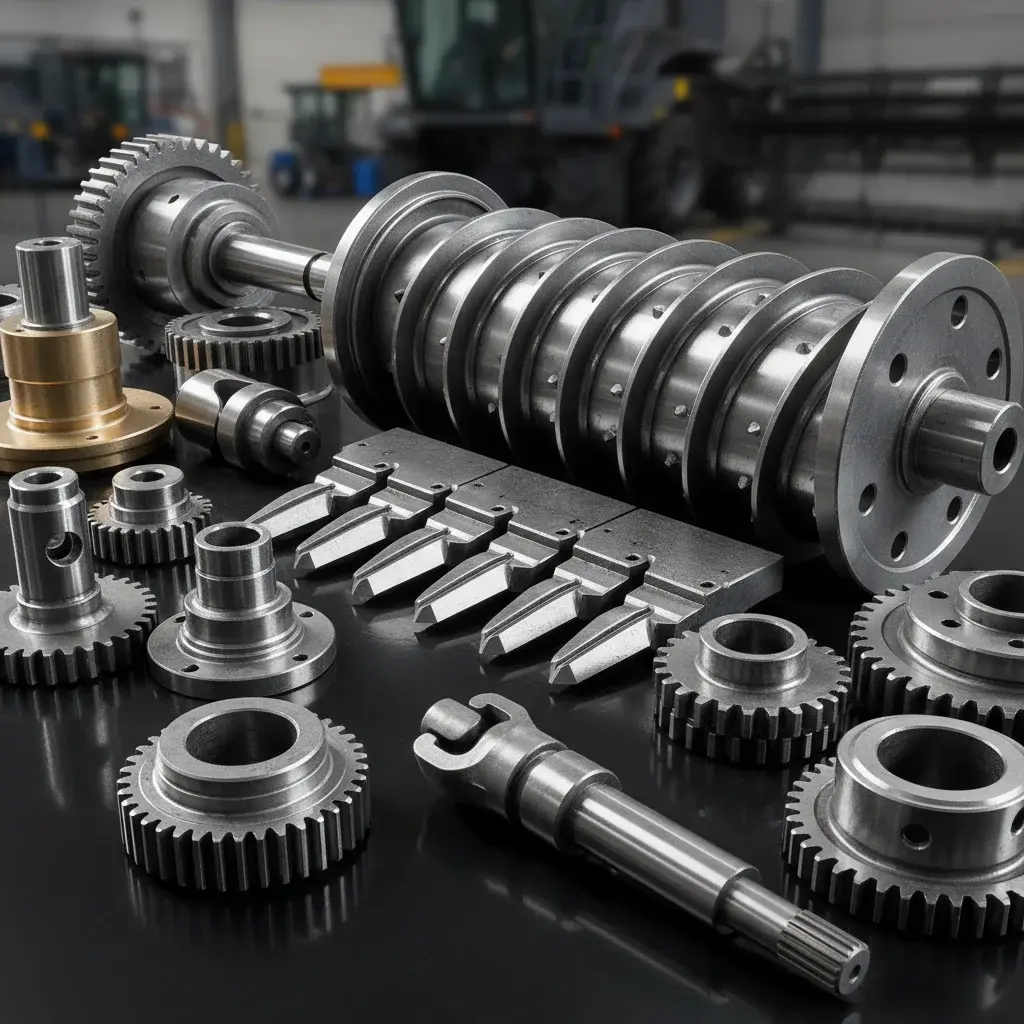 قطعات دقیق و صنعتی تولیدشده با ماشینکاری CNC برای ماشینآلات کشاورزی