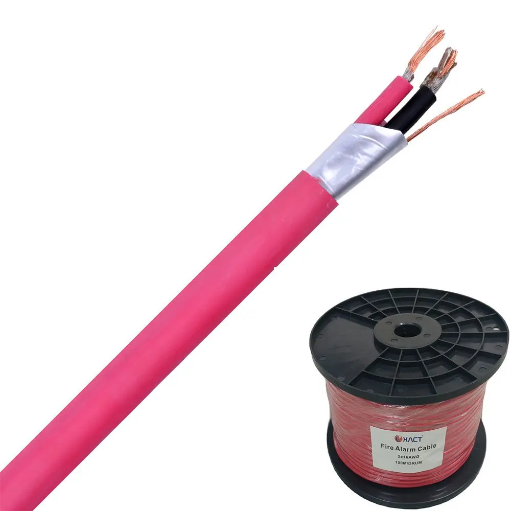 کابل دو هستهای با اندازه 16AWG و 24AWG برای سیستمهای اعلام حریق