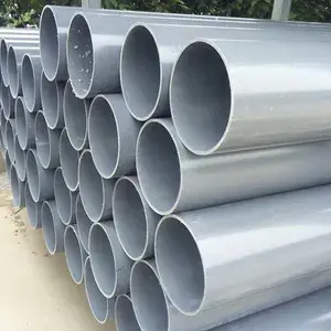 لوله‌های PVC خاکستری برای سیستم‌های فاضلاب و آب‌های باران در ساختمان‌های بلند