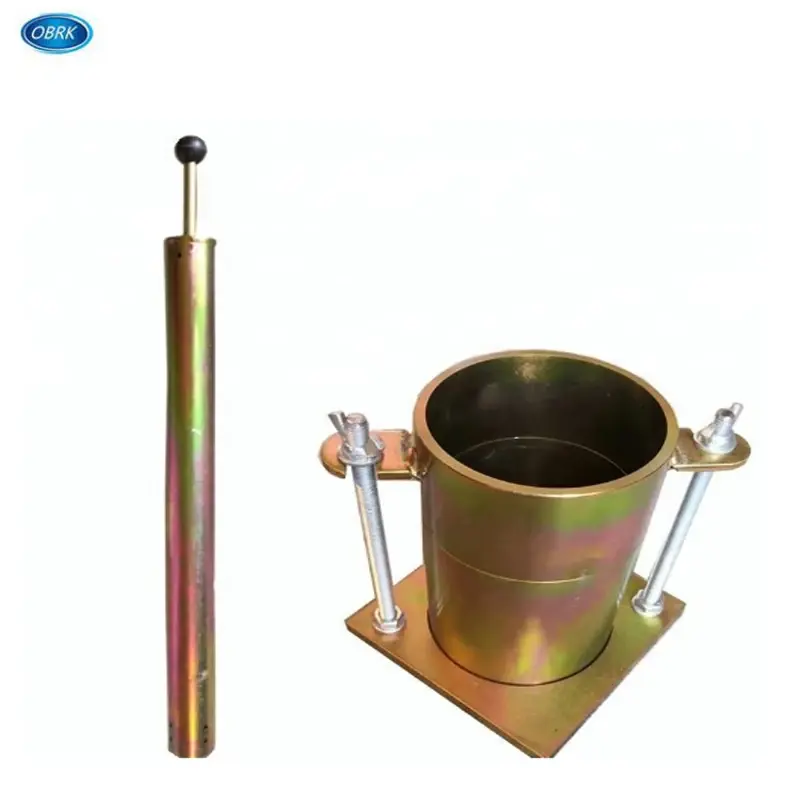 نمونه‌ای از خاک اصلاح شده با استفاده از مواد شیمیایی و مکانیکی