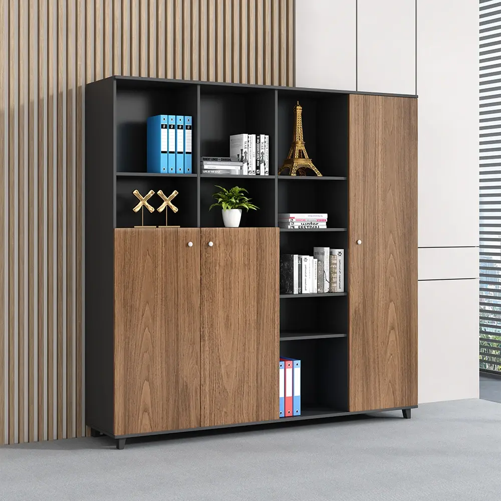 کابینت‌های مدرن با سیستم ذخیره‌سازی پیشرفته و طراحی کاربردی