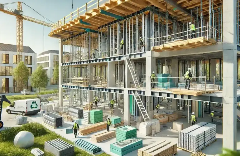 مزایای استفاده از مصالح کمکربن در ساختوساز، نشاندهنده کاهش اثرات زیستمحیطی