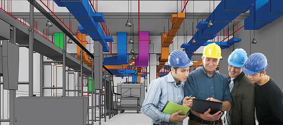 نمونه‌ای از مدل‌سازی اطلاعات ساختمان (BIM) برای هماهنگی سیستم‌های مکانیکی، الکتریکی و لوله‌کشی
