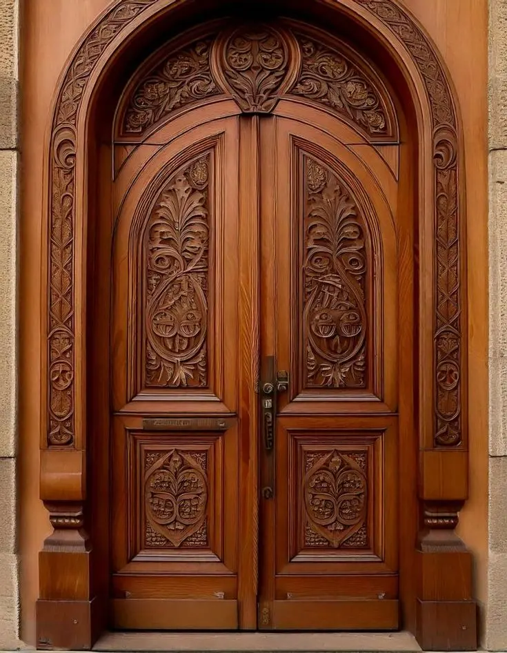 نمونه درب ترکیبی با هسته MDF و لایه بیرونی چوب باکیفیت