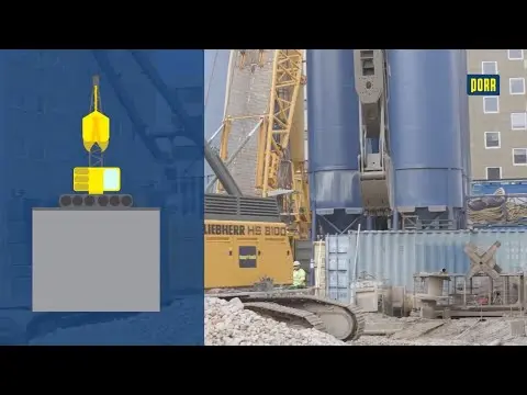نمونه‌ای از آرماتوربندی دیوار دیافراگمی در یک پروژه ساختمانی