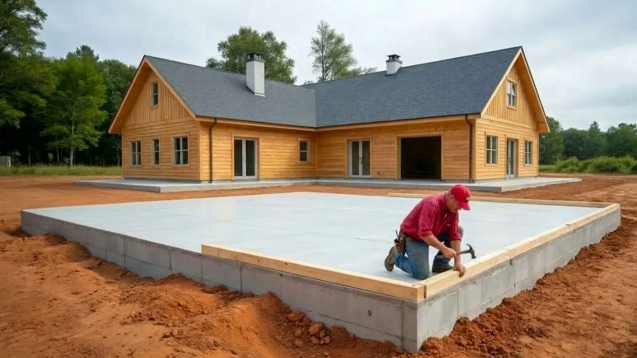 پلان معماری خانه با جزئیات فنی و طراحی دقیق