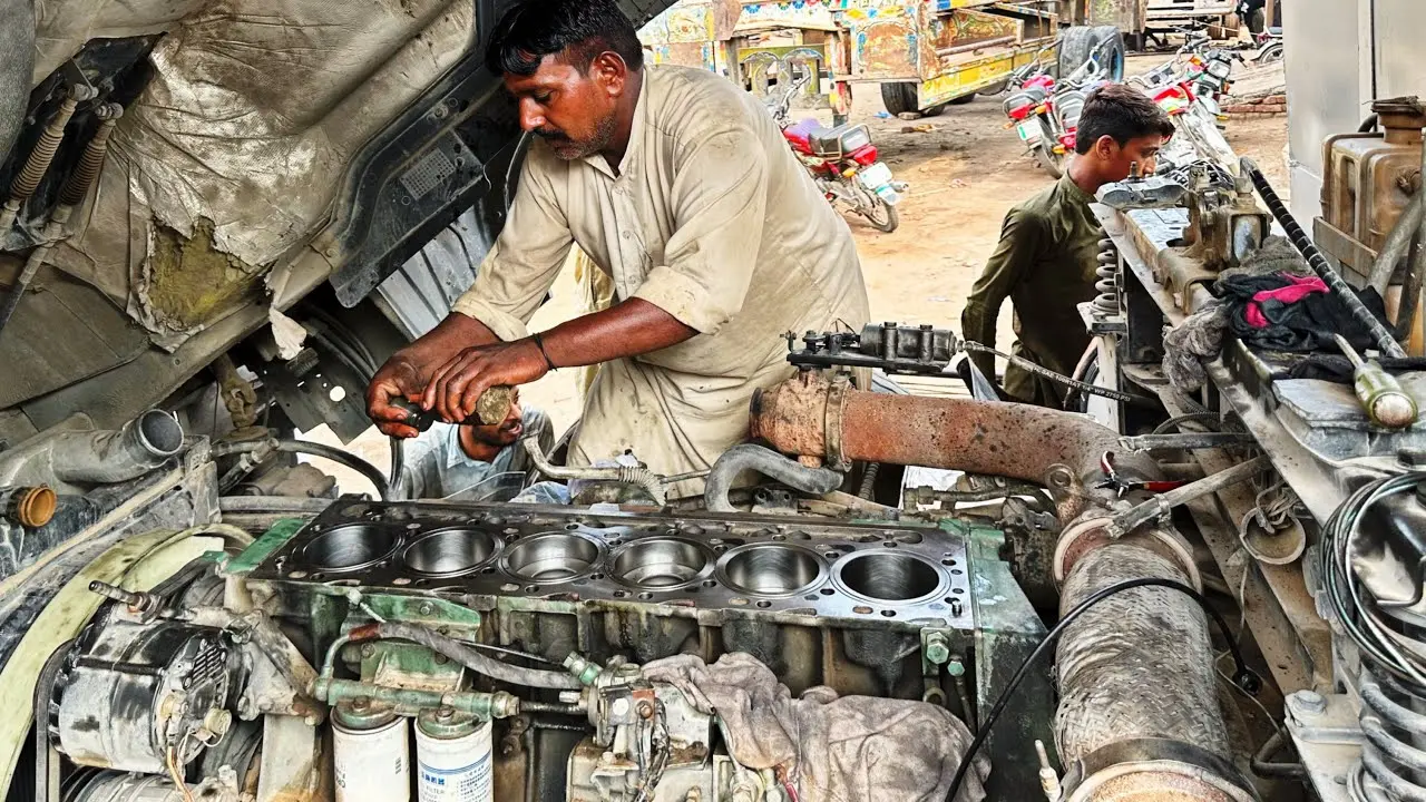 تعمیر موتور دیزل ماشین‌آلات